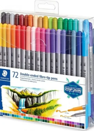 ESTUCHE 72 ROTULADORES DOBLE PUNTA 3200 COLORES SURTIDOS