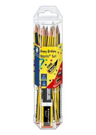 ESTUCHE 12 LAPIZ DE GRAFITO NORIS HB Nº2 + REGALO