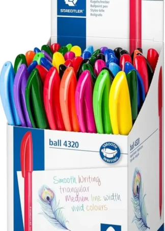 EXP 50 BOLIGRAFO TRIANGULAR STAEDTLER BALL 4320 SURTIDOS
