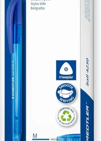 C/10 BOLIGRAFO RETRACTIL STAEDTLER BALL 4230 AZUL PUNTA M
