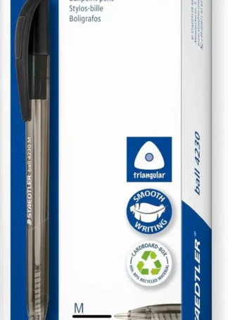 C/10 BOLIGRAFO RETRACTIL STAEDTLER BALL 4230 M NEGRO