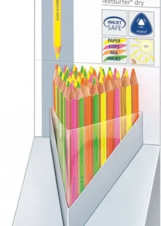 EXP 48 LAPICES FLUORESCENTES JUMBO COLORES SURTIDOS