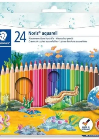 ESTUCHE 24 LAPICES COLORES ACUARELABLES + 1 PINCEL