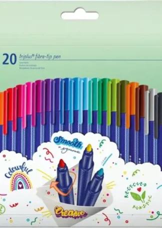 ESTUCHE 20 ROTULADORES TRIPLUS 323 COLORES SURTIDOS P.1MM