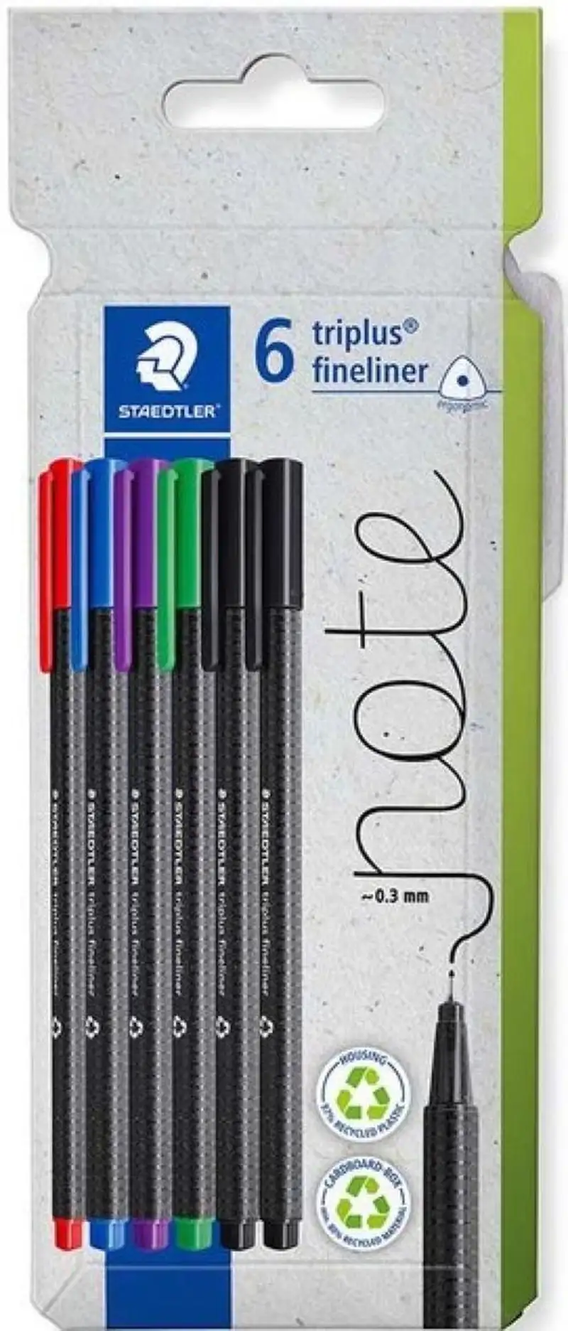 ESTUCHE 6 ROTULADORES TRIPLUS FINELINER 334 COLORES SURTIDO