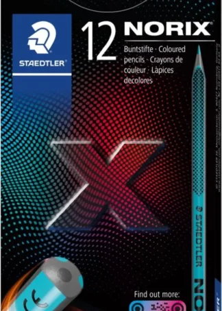 ESTUCHE 12 LAPICES DE COLORES SURTIDOS NORIX