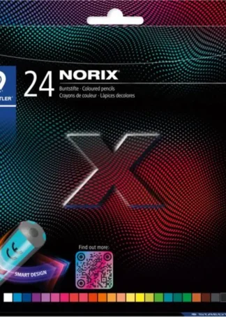 ESTUCHE 24 LAPICES DE COLORES SURTIDOS NORIX