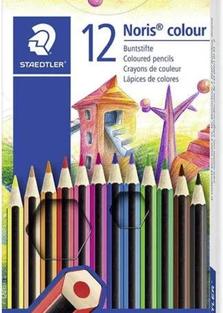 ESTUCHE 12 LAPICES NORIS COLOUR 185 COLORES SURTIDOS