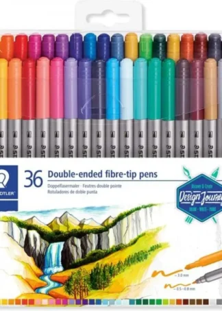 ESTUCHE 36 ROTULADORES DOBLE PUNTA 3200 COLORES SURTIDOS