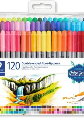 ESTUCHE 120 ROTULADORES DOBLE PUNTA 3200 COLORES SURTIDOS