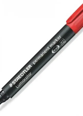 C/10 ROTULADOR LUMOCOLOR 350 ROJO PUNTA BISELADA