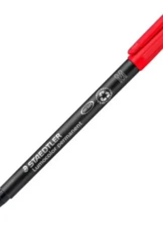 C/10 ROTULADOR LUMOCOLOR 317 ROJO PUNTA M PERMANENTE