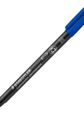 C/10 ROTULADOR LUMOCOLOR 317 AZUL PUNTA M PERMANENTE