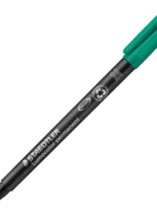 C/10 ROTULADOR LUMOCOLOR 317 VERDE PUNTA M PERMANENTE
