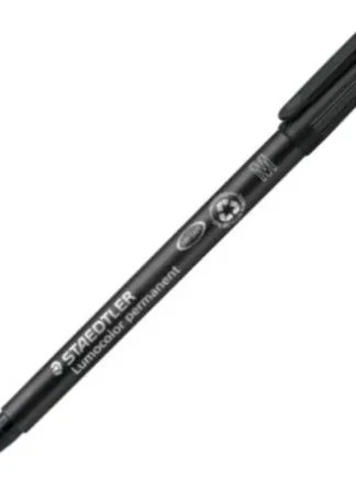 C/10 ROTULADOR LUMOCOLOR 317 NEGRO PUNTA M PERMANENTE