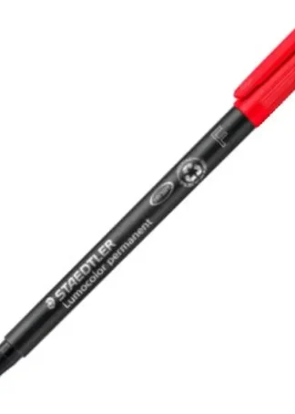 C/10 ROTULADOR LUMOCOLOR 318 ROJO PUNTA F PERMANENTE