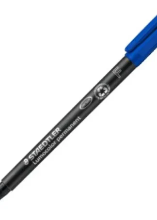 C/10 ROTULADOR LUMOCOLOR 318 AZUL PUNTA F PERMANENTE