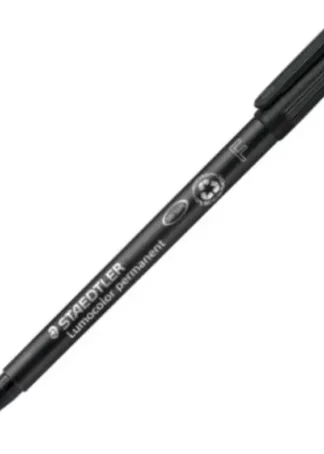 C/10 ROTULADOR LUMOCOLOR 318 NEGRO PUNTA F PERMANENTE