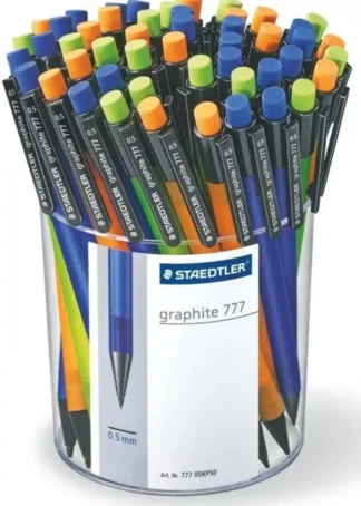 EXP 50 PORTAMINAS GRAPHITE 777 0,5MM COLORES SURTIDOS