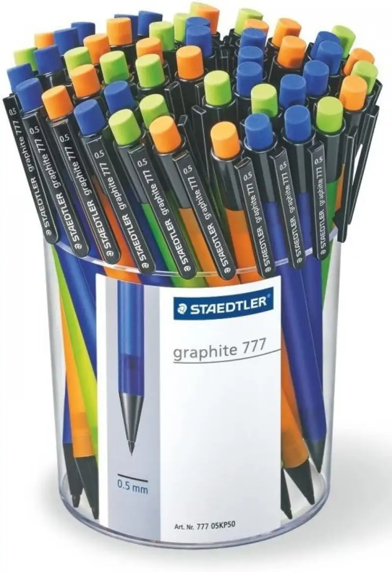 EXP 50 PORTAMINAS GRAPHITE 777 0,5MM COLORES SURTIDOS