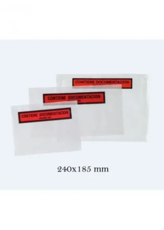 C/250 SOBRE AUTOADHESIVO PORTADOCUMENTOS 240X185MM