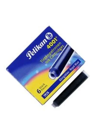 C/6 CARTUCHO TINTA PELIKAN AZUL REAL 4001