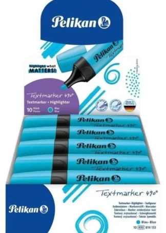 C/10 MARCADOR FLUORESCENTE TEXTMARKER 490 AZUL