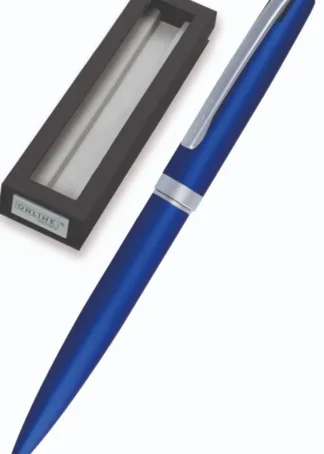 ESTUCHE BOLIGRAFO ELEGANZA SATIN AZUL