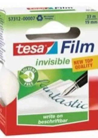 PACK 10 ROLLOS TESAFILM INVISIBLE 33MX19MM EN MARCHETA