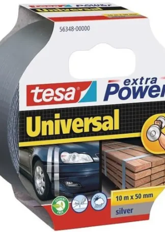 CINTA ADHESIVA AMERICANA TESA 10MX55MM EXTRA POWER PLATA