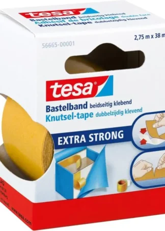 C/6 ROLLOS CINTA DOBLE CARA 2,75MX38MM TRANSPARENTE