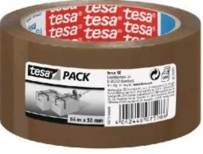 PACK 6 ROLLOS CINTA EMBALAJE PP. MARRON 04280 66MX50MM