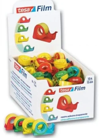 EXP 100 MINI PORTARROLOS TESAFILM STANDARD 10MX15MM TESA