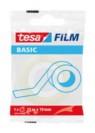 C/24 ROLLOS BASIC FILM TRANSPARENTE 33MX19MM BOLSITA TESA
