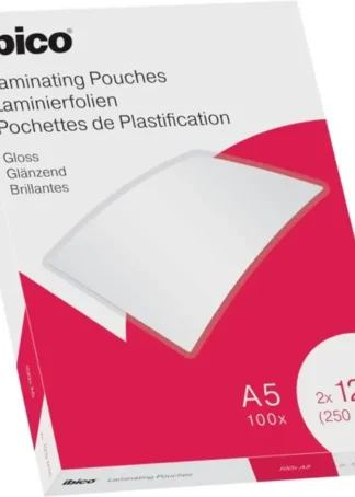 PACK 100 FUNDAS PLASTIFICAR A5 125 MICRAS BRILLO IBICO