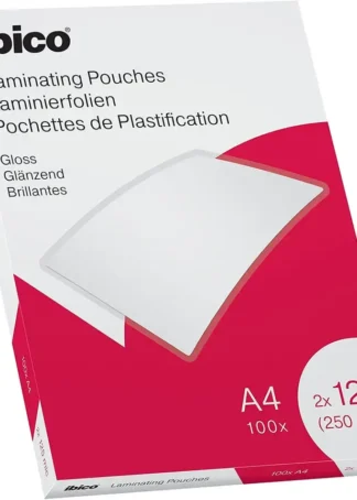 PACK 100 FUNDAS PLASTIFICAR A4 125 MICRAS BRILLO IBICO