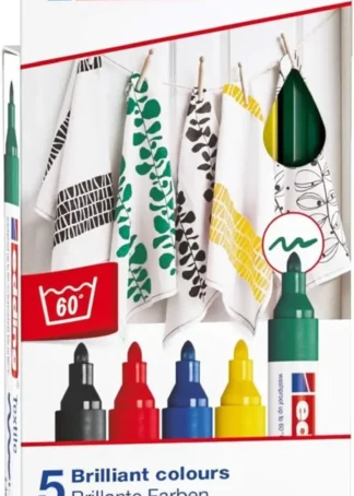 ESTUCHE 5 ROTULADOR EDDING 4500 TEXTIL SURTIDO PERMANENTE
