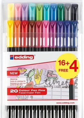 ESTUCHE 20 ROTULADOR EDDING 1200 SURTIDO COLORES PASTEL