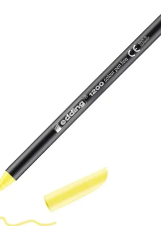 C/10 ROTULADOR EDDING 1200 PASTEL AMARILLO 83 PUNTA FIBRA