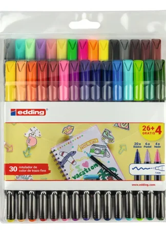 PACK PROMOCIONAL 26+4 ROTULADOR EDDING 1200 COLORES SURTIDO