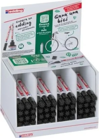 EXP 48 ROTULADOR EDDING 3000 NEGRO MARCADOR PERMANENTE