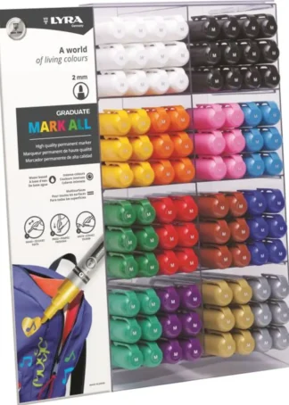 EXP 192 ROTULADORES MARK ALL 2MM COLORES SURTIDOS LYRA GRAD