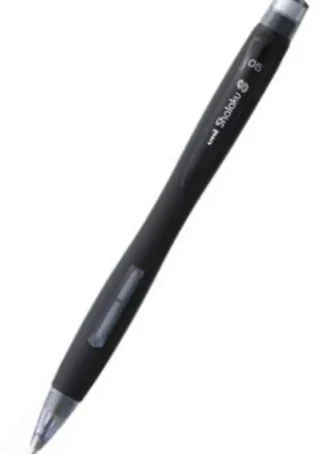 C/12 PORTAMINAS UNI SHALAKU S 0,5MM COLOR NEGRO