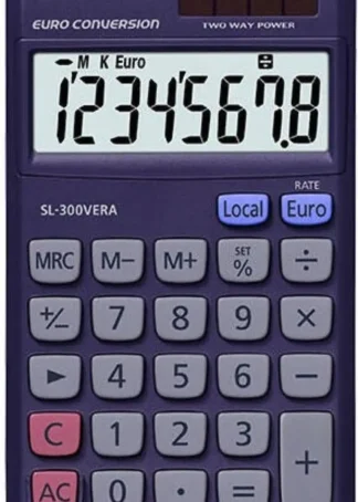 CALCULADORA BASICA SL-300VERA SOLAR/PILAS CASIO