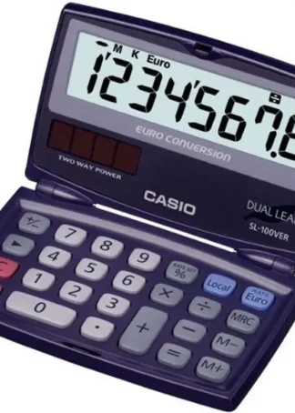 CALCULADORA BASICA SL-100VERA SOLAR/PILAS CASIO