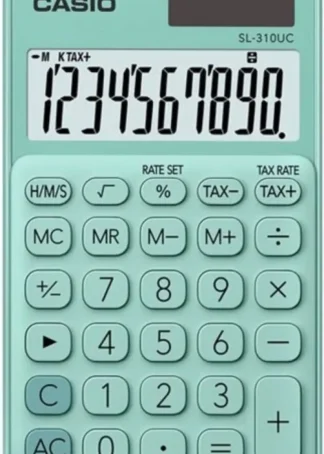 CALCULADORA BOLSILLO SL-310UC COLOR VERDE
