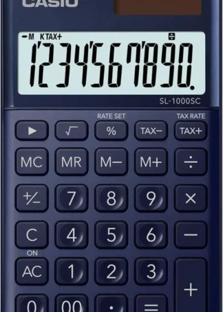 CALCULADORA BOLSILLO SL-1000SC COLOR AZUL MARINO