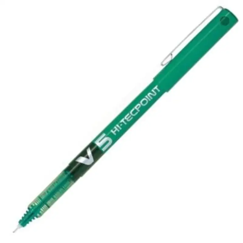 C/12 BOLIGRAFO PILOT V5 VERDE PUNTA 0,5MM