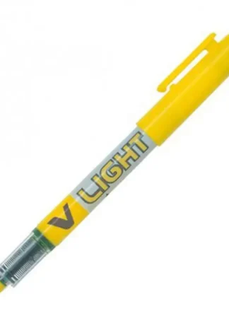 C/12 MARCADOR PILOT V-LIGHT AMARILLO PUNTA BISELADA