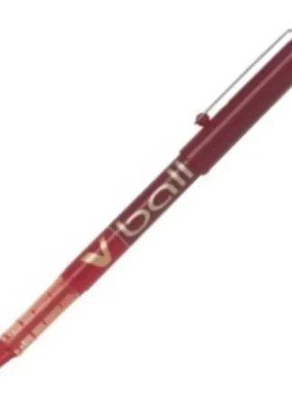 C/12 BOLIGRAFO PILOT V-BALL ROJO PUNTA 0,5MM